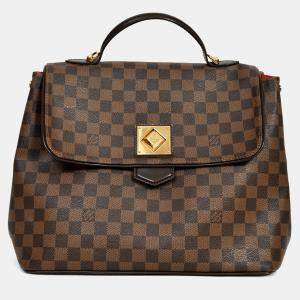 مملوكة مسبقًا Louis Vuitton 2011 Brown Canvas Damier Ebene GM Bergamo Tote