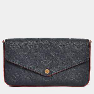 مملوكة مسبقًا Louis Vuitton 2017 Navy/Red Leather Empriente Felicie Crossbody Bag