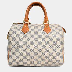 مملوكة مسبقًا Louis Vuitton 2014 Damier Azur Speedy 25 Top Handle