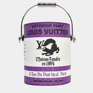 مملوكة مسبقًا Louis Vuitton Purple/White Paint Can Bag with Strap