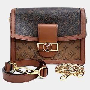 Pre Owned Louis Vuitton Brown PVC Dauphine Mm