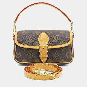 مملوكة مسبقًا Louis Vuitton Brown PVC Monogram Nano Diane