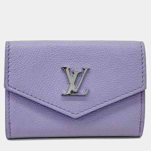 Pre Owned Louis Vuitton Purple Leather Valentine'S Day Lockmini Wallet