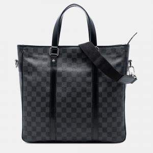 مملوكة مسبقًا Louis Vuitton Black Damier Graphite Tadao PM
