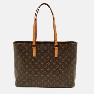 Pre Owned Louis Vuitton Luco Monogram Canvas Bag