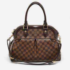 Pre Owned Louis Vuitton Trevi PM Damier Ebene Canvas Bag