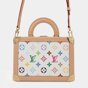 Pre Owned Louis Vuitton Lvxtm Petite Vallees White Monogram Multicolor
