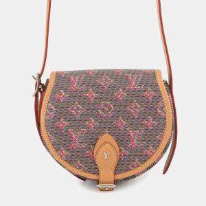 Pre Owned Louis Vuitton Tambourine Pink/Multicolor Monogram Lv Pop Leather
