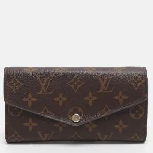 Pre Owned Louis Vuitton Sarah Monogram Canvas Continental Wallet