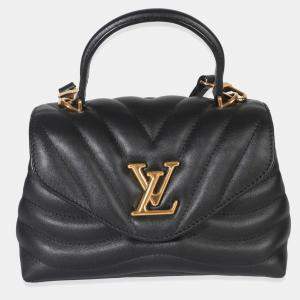 Pre Owned حقيبة لوي فيتون هولد مي موجة جديدة جلد عجل أسود بمقبض علوي