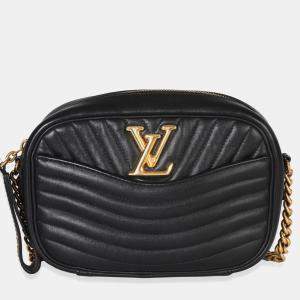 Pre Owned Louis Vuitton Black Calfskin New Wave Camera Bag