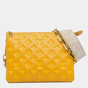 مملوكة مسبقًا Louis Vuitton Yellow Monogram Coussin PM