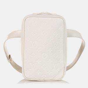 Pre Owned حقيبة يو تيليتي سايد لوي فويتون بيضاء مونوجرام توريلون