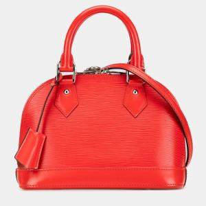 Pre Owned Louis Vuitton Red Epi Alma BB