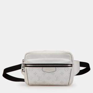 Pre Owned Louis Vuitton White Monogram Taigarama Outdoor Bumbag