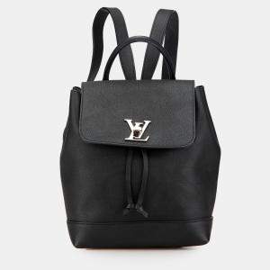 مملوكة مسبقًا Louis Vuitton Black Taurillon Lockme Backpack