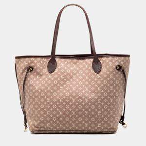 Pre Owned Louis Vuitton Pink Monogram Idylle Neverfull MM