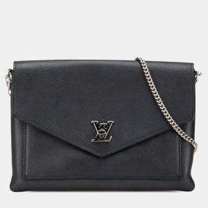 Pre Owned Louis Vuitton Black MyLockMe Chain Pochette