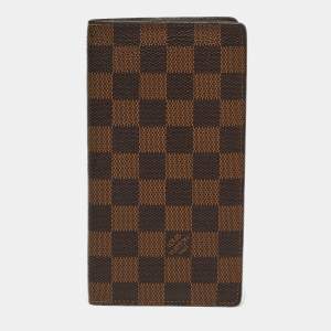 مملوكة مسبقًا Louis Vuitton Damier Ebene Canvas Bifold Long Wallet