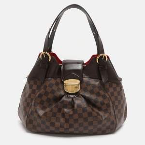 Pre Owned Louis Vuitton Sistina GM Damier Ebene Canvas Bag