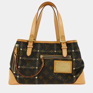 Pre Owned Louis Vuitton Monogram Riveting Handbag