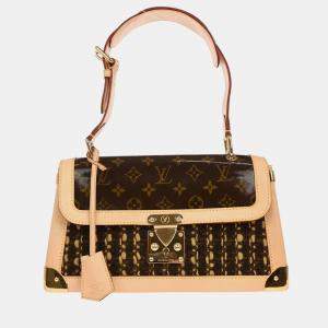 Pre Owned Louis Vuitton Tweed PVC Monogram Tweedy Handbag