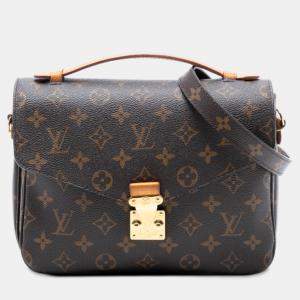 مملوكة مسبقًا Louis Vuitton Brown Monogram Pochette Metis