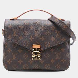 مملوكة مسبقًا Louis Vuitton Brown Monogram Pochette Metis