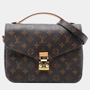 مملوكة مسبقًا Louis Vuitton Brown Monogram Pochette Metis