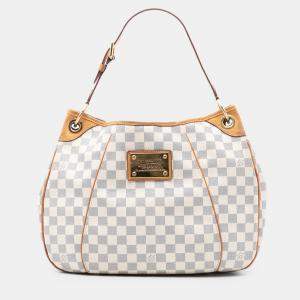 مملوكة مسبقًا Louis Vuitton White Damier Azur Galliera PM