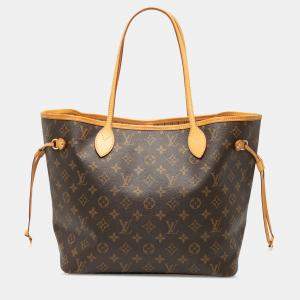 مملوكة مسبقًا Louis Vuitton Brown Monogram Neverfull MM
