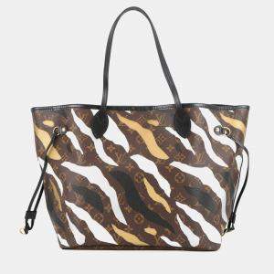 Pre Owned Louis Vuitton Neverfull Brown/Beige Monogram Size Mm