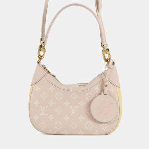 Pre Owned Louis Vuitton Bagatelle Nm Rose Beige Monogram Empreinte Leather