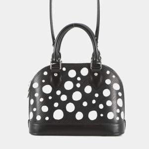 Pre Owned Louis Vuitton Lvxyk Alma Bb Yayoi Kusama Collaboration Noir Epi Leather Infinity Dot Size Bb