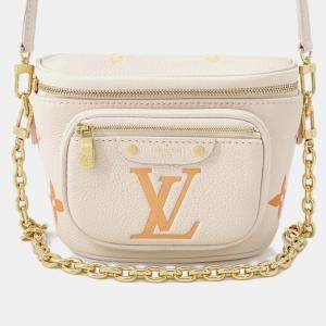 Pre Owned Louis Vuitton Mini Bumbag Ivory Monogram Empreinte Leather By The Pool