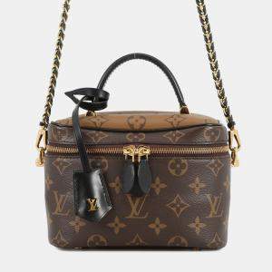 Pre Owned Louis Vuitton Vanity NV Noir Monogram Monogram Reverse Canvas Size PM