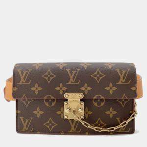 مملوكة مسبقًا Louis Vuitton Spadlock Belt Pouch Brown Monogram Size PM