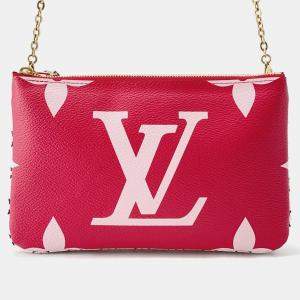 مملوكة مسبقًا حقيبة لوي فيتون بوشيت دابل زيپ روژ مونوغرام مونوغرام جاينت