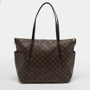 Pre Owned Louis Vuitton Totally MM Damier Ebene Canvas Bag