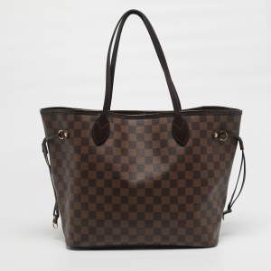 مملوكة مسبقًا Louis Vuitton Neverfull MM Damier Ebene Canvas Bag