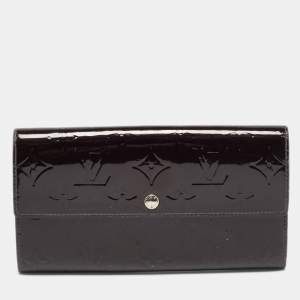 مملوكة مسبقًا Louis Vuitton Sarah Amarante Monogram Vernis Wallet