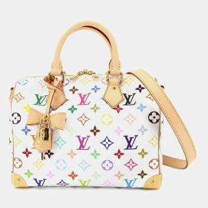 Pre Owned Louis Vuitton Monogram Multicolore Speedy 25 Bandouliere 2-Way Handbag/Shoulder Bag Bron