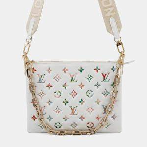 مملوكة مسبقًا Louis Vuitton Coussin Pm Monogram Lamb Leather Shoulder Bag White
