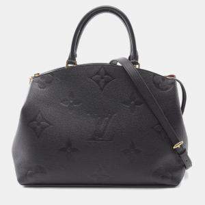 مملوكة مسبقًا Louis Vuitton Grand Palais Mm Handbag Leather Monogram Empreinte Black