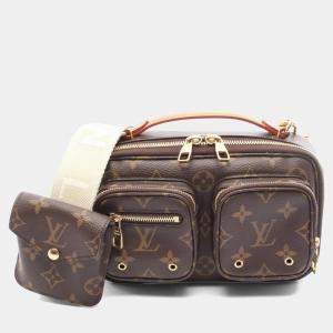 مملوكة مسبقًا Louis Vuitton Utility Crossbody Monogram Handbag In Coated Canvas And Leather Brown