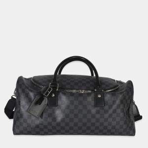 Pre Owned Louis Vuitton Damier Graphite Canvas Roadster 50