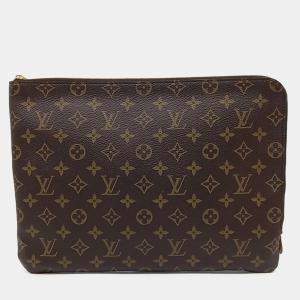 مملوكة مسبقًا Louis Vuitton Brown PVC Monogram Etu Voyage MM