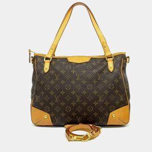 Pre Owned Louis Vuitton Brown Coated Canvas Estrela MM