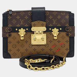مملوكة مسبقًا Louis Vuitton Brown Coated Canvas Trunk Clutch