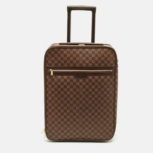 مملوكة مسبقًا Louis Vuitton Pegase 55 Damier Ebene Canvas Luggage
